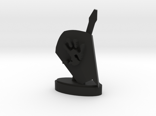 Playfigure Uruk-Hai Lance Shield in Black Natural Versatile Plastic