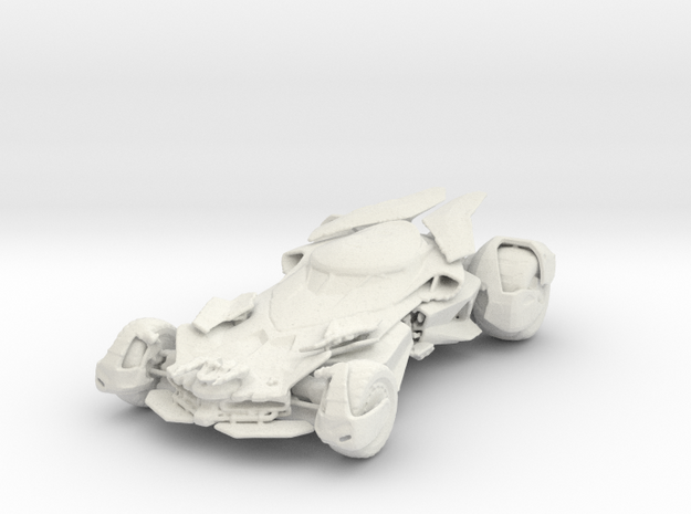1/43 Batmobile in White Natural Versatile Plastic