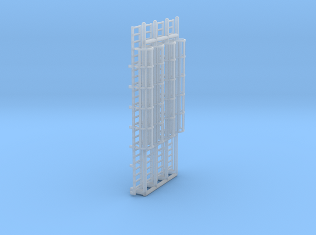 N Scale Cage Ladder 50mm (Platform) in Tan Fine Detail Plastic