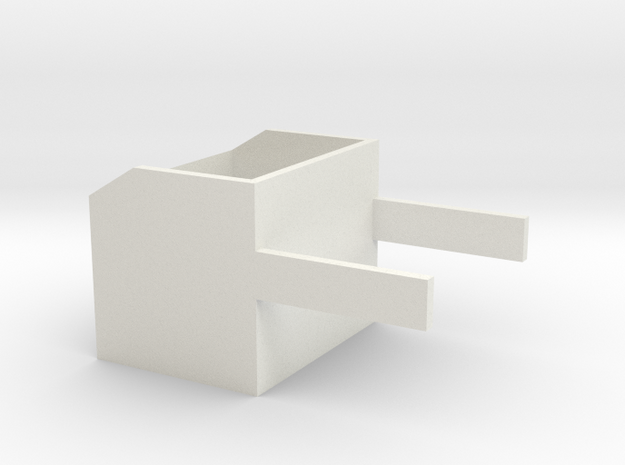 1/16 rock box side mount in White Natural Versatile Plastic: 1:16