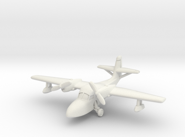Grumman J4F Widgeon (with landing gear) 1/200 in White Natural Versatile Plastic