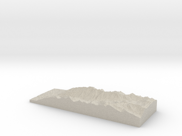 Model of Maybird Gulch in Natural Sandstone