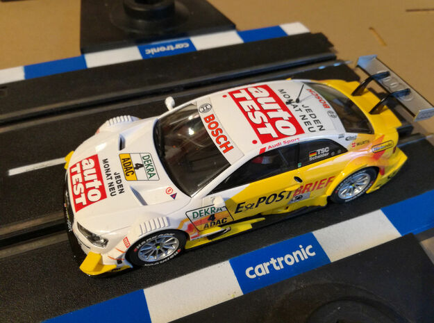 Adap. Audi RS5 DTM Slot.it HRS-2 Chassis in White Natural Versatile Plastic