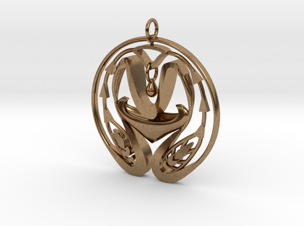 UNITY Pendant in Natural Brass