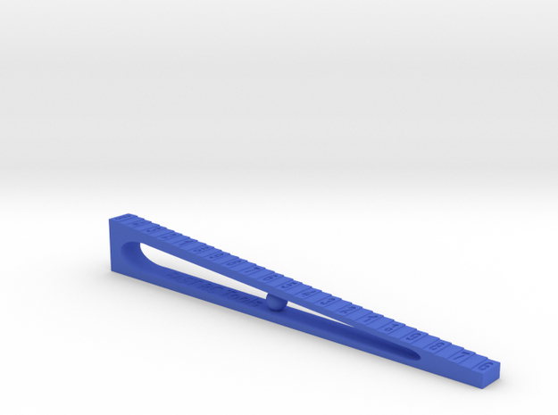 Ride Height/Droop Gauge 3.0 in Blue Processed Versatile Plastic