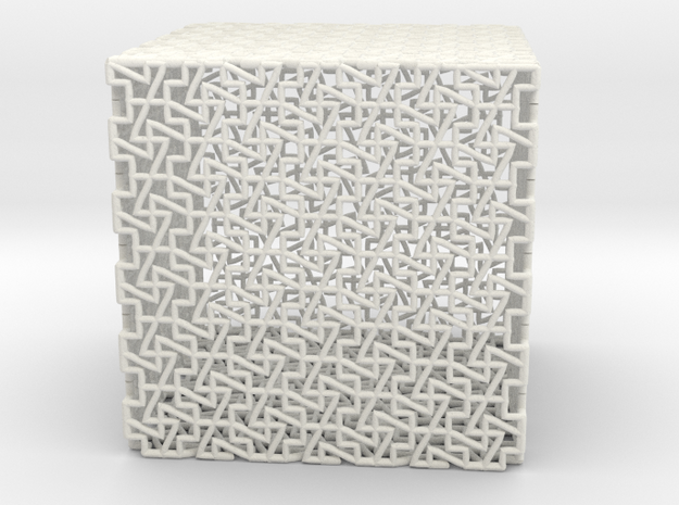 cube p in White Natural Versatile Plastic