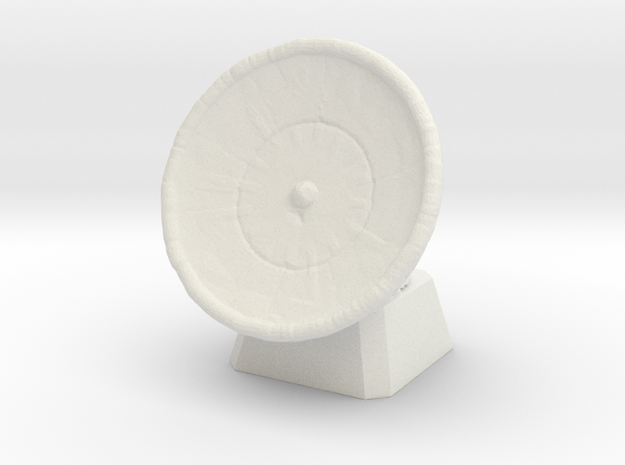 1/285 WWII Radar Dish in White Natural Versatile Plastic