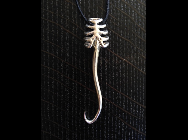 Seed of Myth pendant in Polished Silver