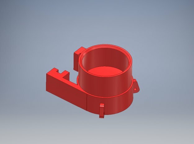 1 50  Round hat D62 for 12MM pipe for Weserhutte in Red Processed Versatile Plastic