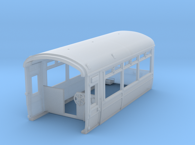 LNWR Observation car, Body A, OO in Tan Fine Detail Plastic