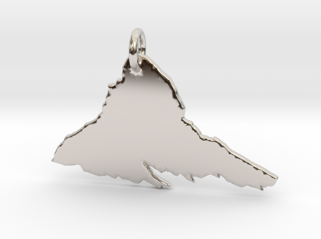 Matterhorn Necklace in Rhodium Plated Brass