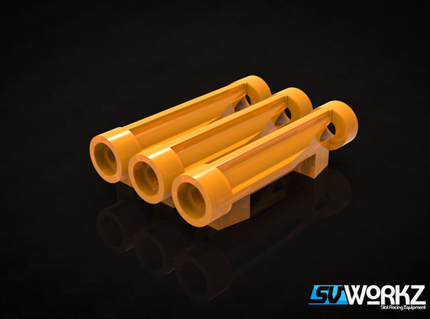 SV Workz - Scaleauto RT4 - 4.7mm bearing holder in Orange Processed Versatile Plastic