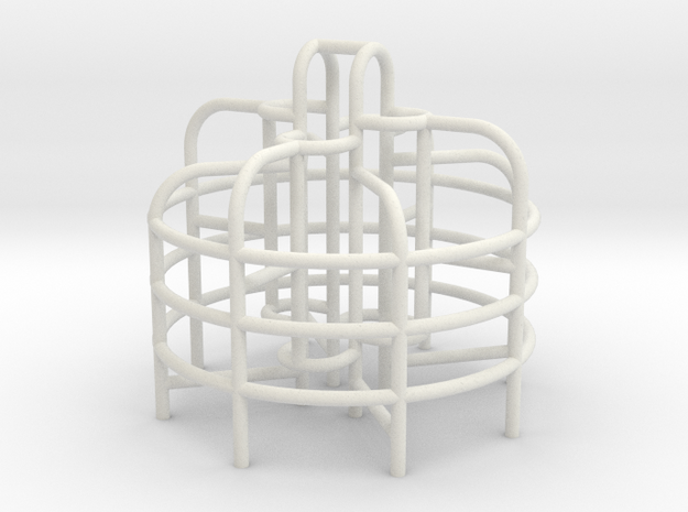 Playground Monkey Bars - HO 87:1 Scale in White Natural Versatile Plastic