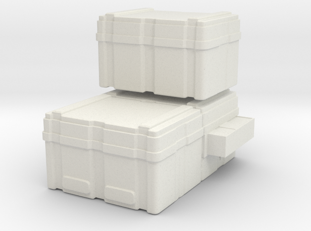 SULACO large cargoboxes 1:72 scale in White Natural Versatile Plastic