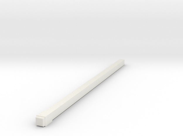 1-87 Square Pole 4.5MM X 138MM in White Natural Versatile Plastic