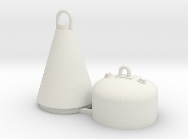 Kabeltonne / Buoy 1:50/40/32/25/20 in White Natural Versatile Plastic: 1:50