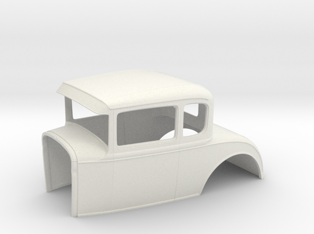 1930 Ford coupe 1/8 scale in White Natural Versatile Plastic
