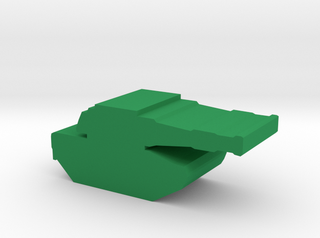 Game piece, SQUAD Tank in Green Processed Versatile Plastic