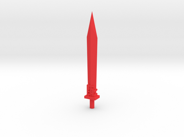 POTP grimlock sword 2.0 in Red Processed Versatile Plastic