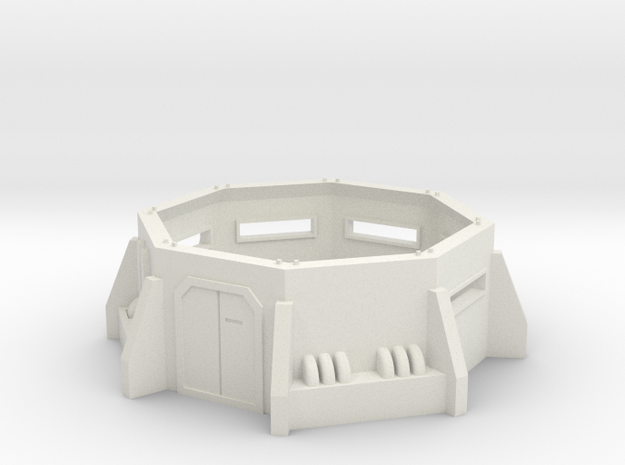 Imperial Bunker 40k 28mm in White Natural Versatile Plastic: Medium