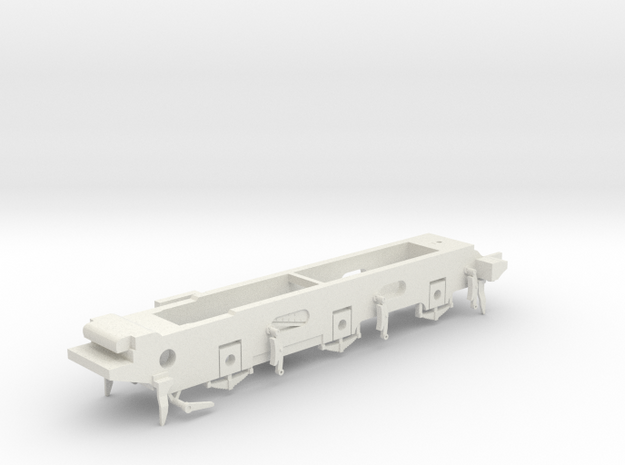 LB&SCR E2 - 9.5mm - Gauge 1 - 40mm BtoB - Chassis in White Natural Versatile Plastic