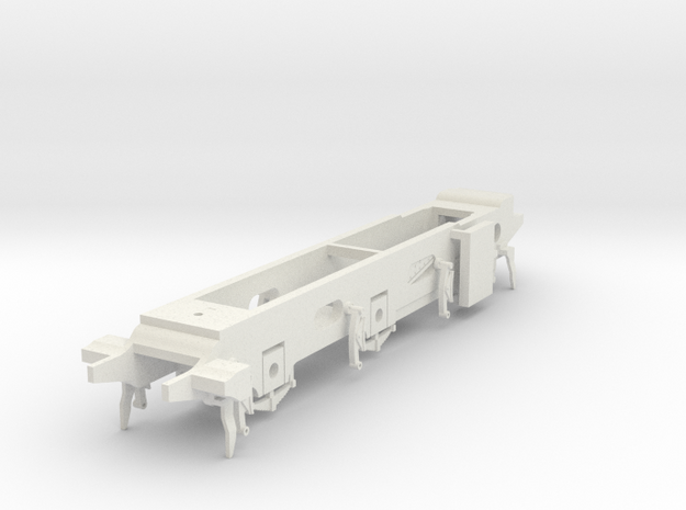 LB&SCR E2 - 10mm - Gauge 1 - 40mm BtoB - Chassis in White Natural Versatile Plastic