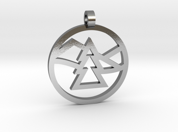 Texas 4000 Ozarks Route Pendant in Polished Silver