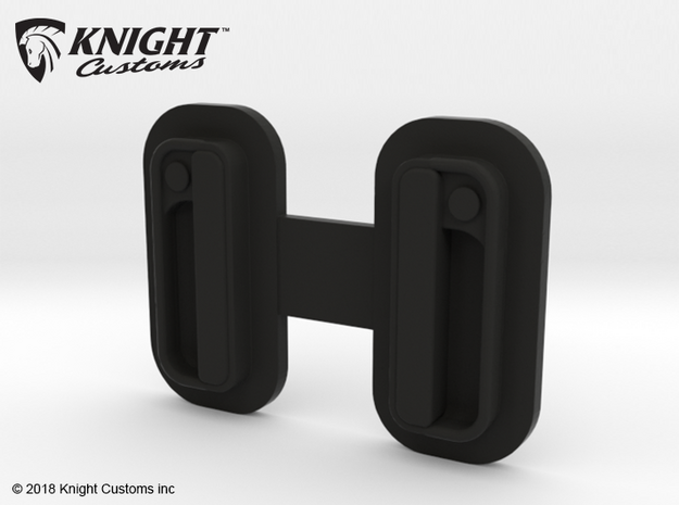 AH10011 Honcho door handles in Black Natural Versatile Plastic