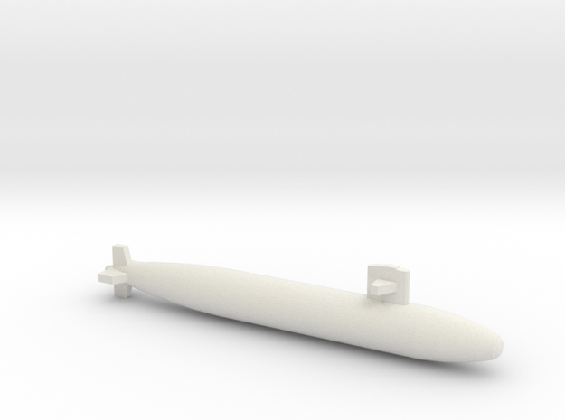 Sturgeon-class SSN (Short Hull), full hull, 1/2400 in White Natural Versatile Plastic