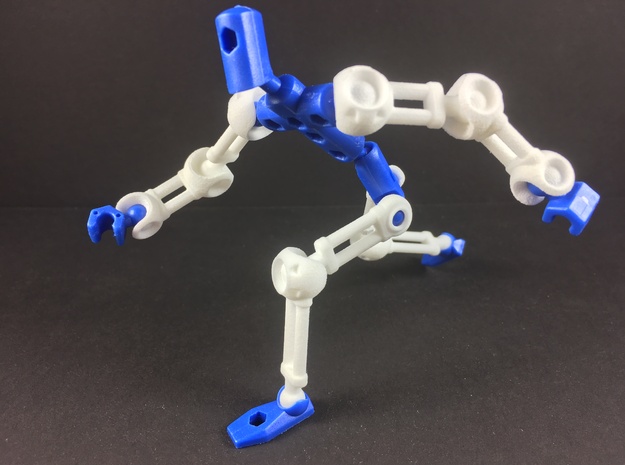 Mechanoid Zero Arm & Leg Frame in White Natural Versatile Plastic