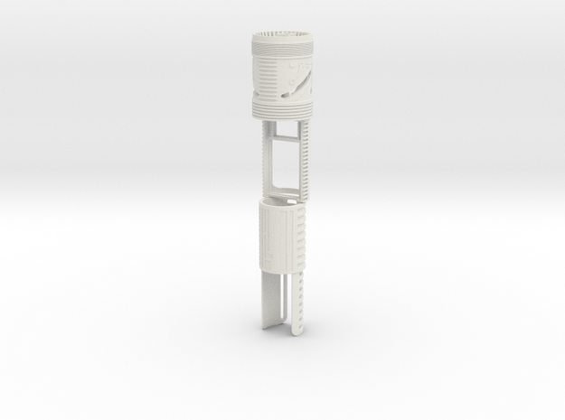 Helv'tica - Arcann hilt chassis - Style1 in White Natural Versatile Plastic