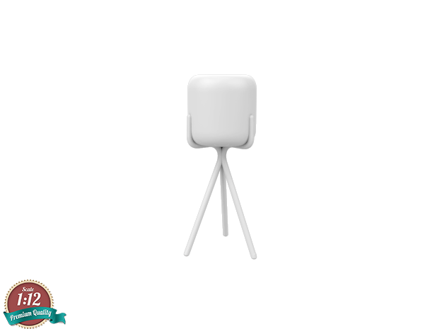 Miniature Gelato Table Lamp - Ligne Roset in White Natural Versatile Plastic: 1:12