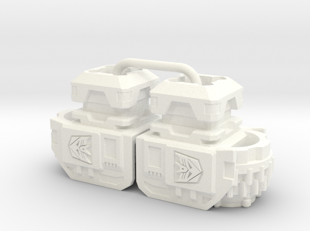 Terror Combiner's Wide Shoulders in White Processed Versatile Plastic