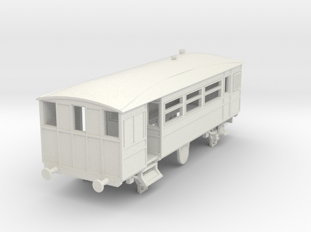 o-87-kesr-steam-railcar-1 in White Natural Versatile Plastic