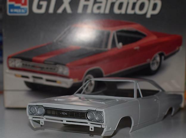 1/25 1968 Plymouth GTX Grill in Smoothest Fine Detail Plastic