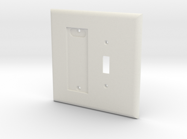 Philips HUE Dimmer 2 Gang Toggle Switch Plate in White Natural Versatile Plastic