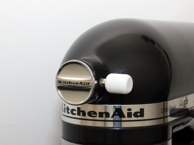 Attachment Cover Knob – for Kitchenaid Stand Mixer in White Processed Versatile Plastic