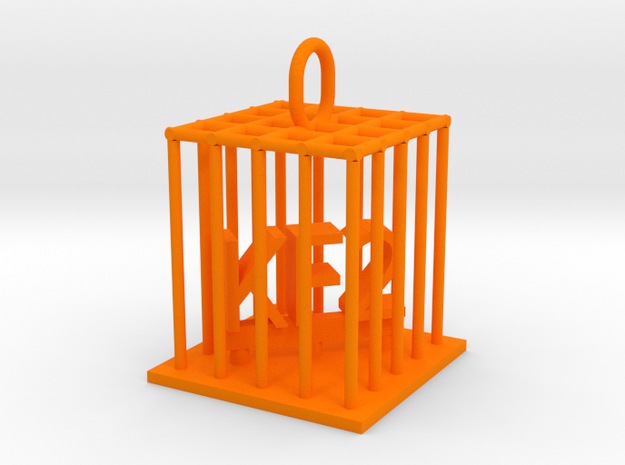 KF2 Jail Bird in Orange Processed Versatile Plastic