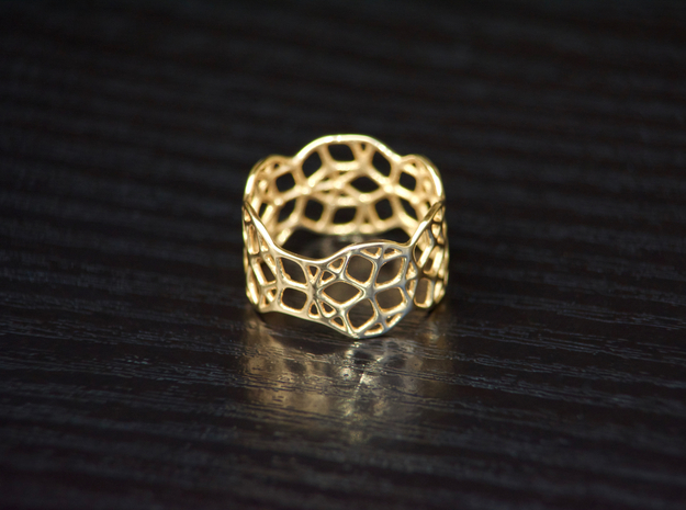 Penrose Ring, Size 7 in Polished Bronze