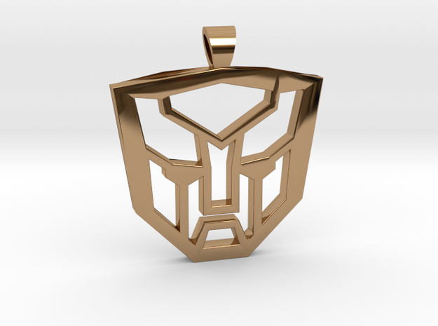 Autobots [pendant] in Polished Brass