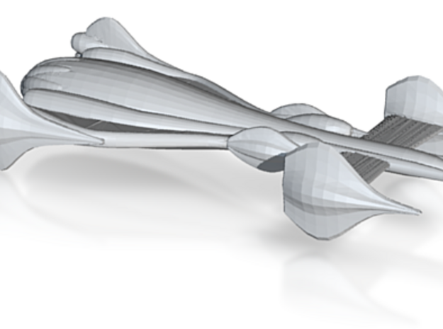 Minbari Flyer-class Shuttle 21mm in Tan Fine Detail Plastic