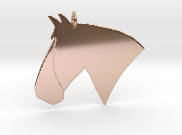 the Rosie Pendant - Precious Metals in 14k Rose Gold Plated Brass