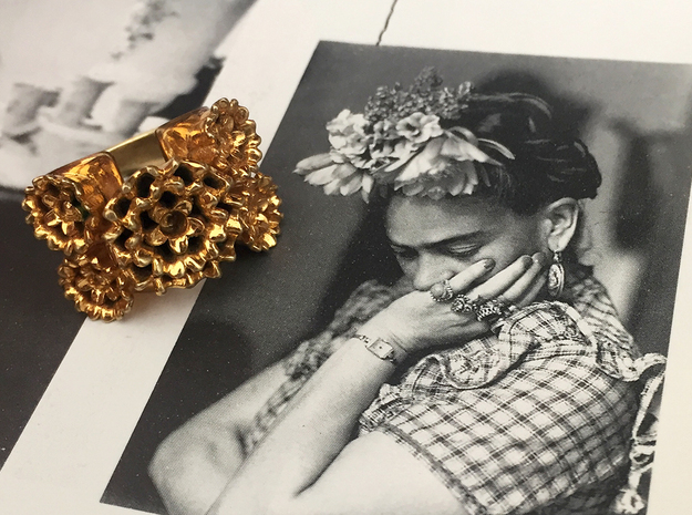 Frida Ring in 18k Gold Plated Brass: 7 / 54