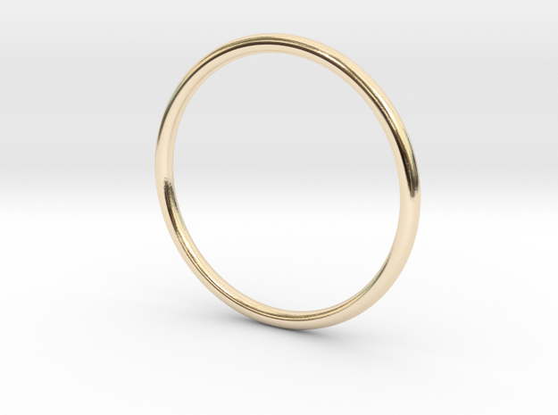 Stackable skinny ring (various sizes) in 14K Yellow Gold: 3 / 44