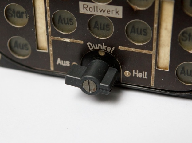Fl32532 Selector / Switch Top for Zwölflampengerät in Tan Fine Detail Plastic