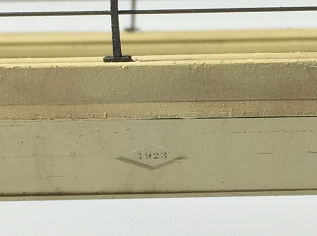 RDG Concrete Bridge Date Stamp - 1923 in Smoothest Fine Detail Plastic: 1:87 - HO