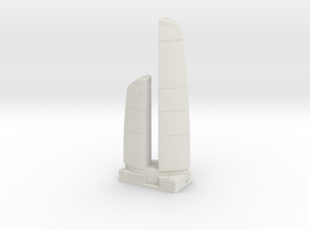 Federation Tower (1:2000) in White Natural Versatile Plastic
