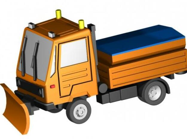 Multicar Schneepflug/snowplow in Tan Fine Detail Plastic