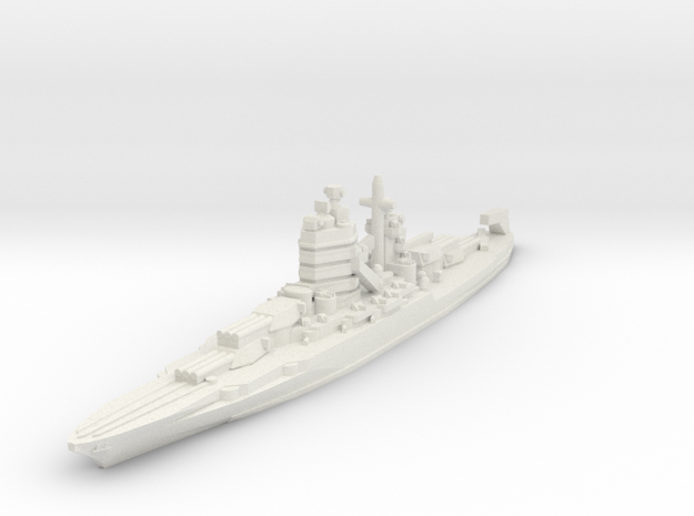 New Mexico class battleship 1/2400 in White Natural Versatile Plastic