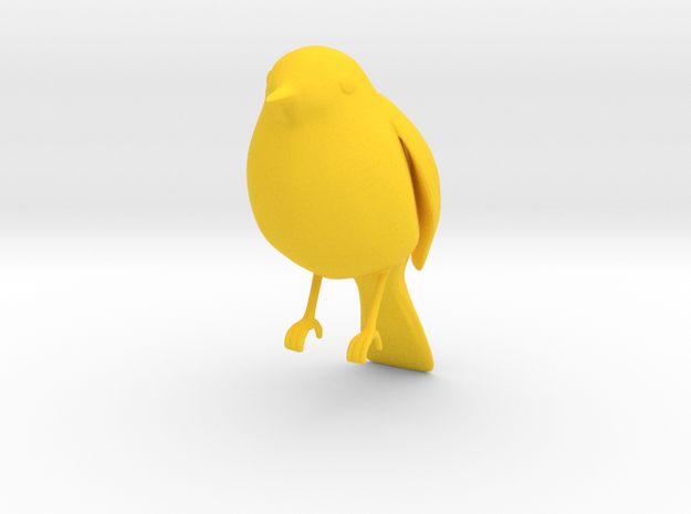 Bird in Yellow Processed Versatile Plastic